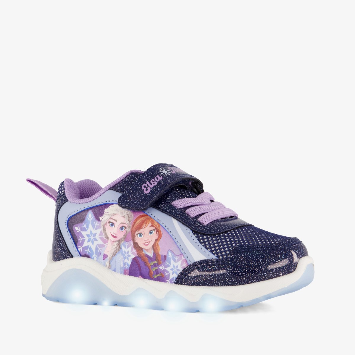 Frozen meisjes sneakers met lichtjes blauw - Blauw - Maat 30