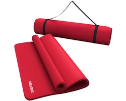 Gorilla Sports Gorilla Sports Yogamat Deluxe - 190 x 100 x 1,5 cm - Fitnessmat - rood