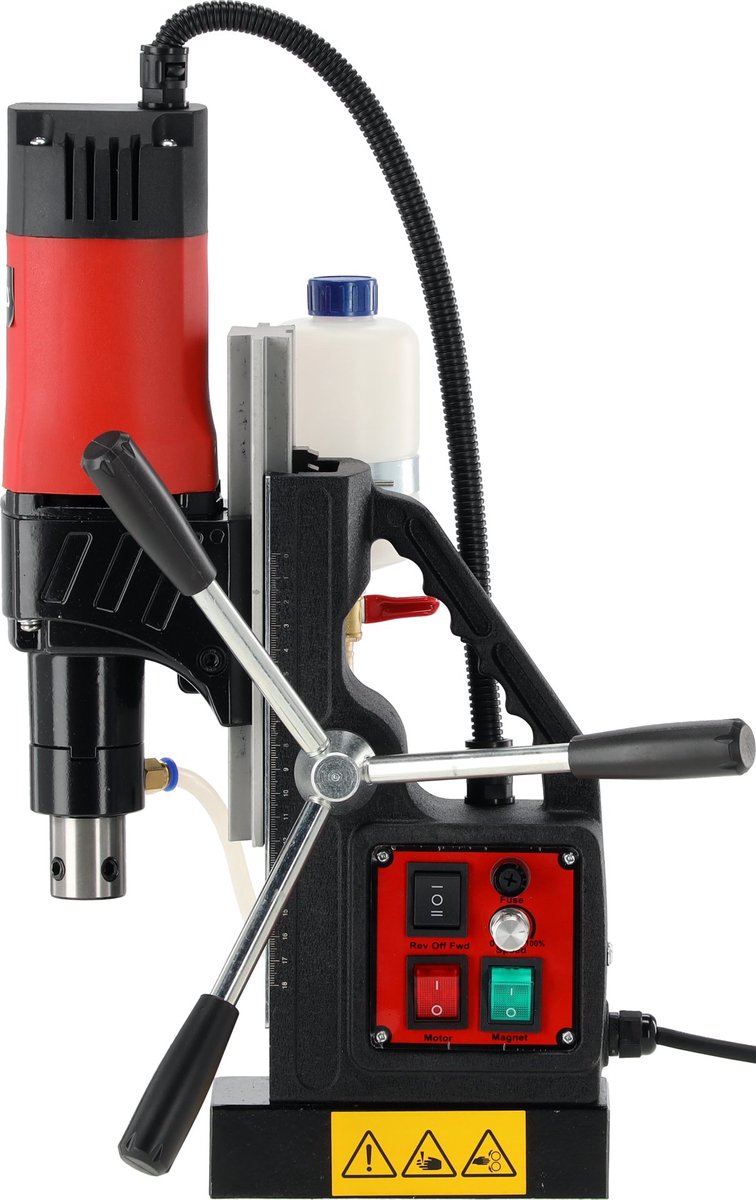 YATO Professionele Magneetboormachine YT-820501 – 1300W – 3/4" Weldon – Kernboren tot 35 mm & Spiraalboren tot 13 mm – Kleefkracht 11.500 N – Met Koelsysteem