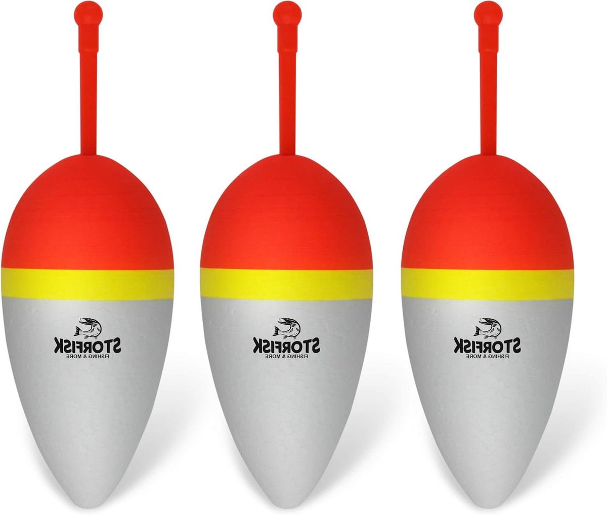 Roofvis Posen - Vastzet posen - Vissen op snoek - Hardschuim body - 30 gram draagkracht - Wit geel oranje