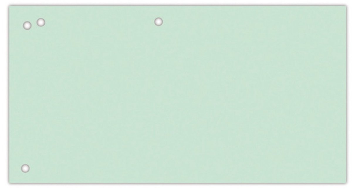 OFFICE products verdeelstroken | 240 x 105 mm | pak van 100 stuks | groen
