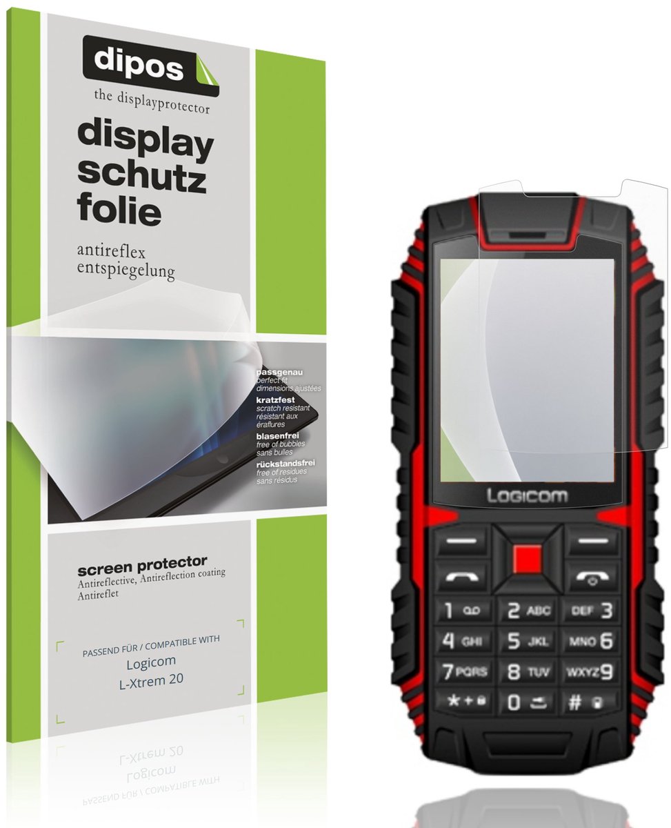 dipos – 4x Matte Beschermfolie geschikt voor Logicom L-Xtrem 20 | Krasbestendige & antireflecterende Screenprotector Ultra-Thin