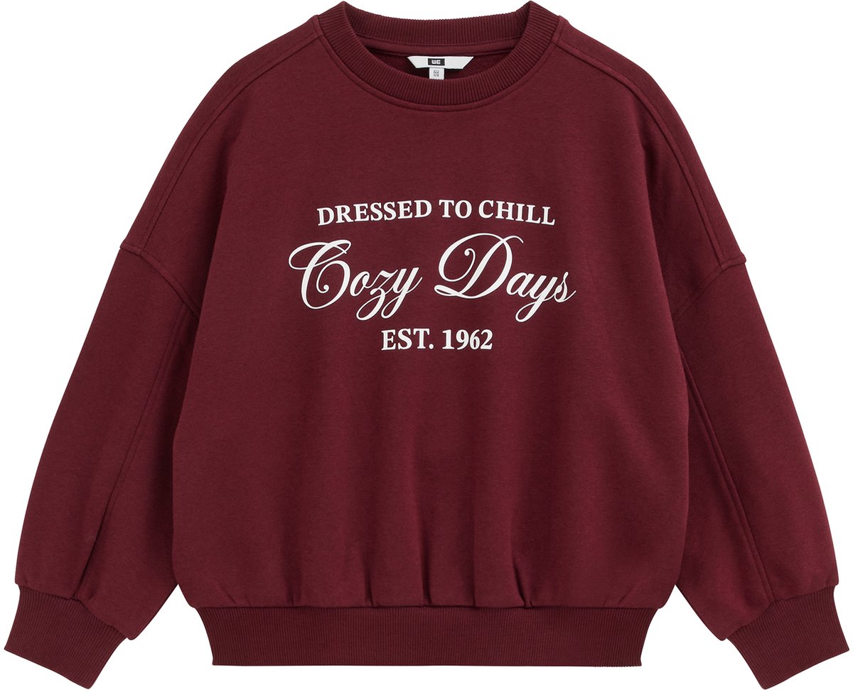 WE Fashion Meisjes oversized sweater met print
