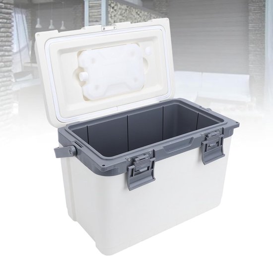 Geïsoleerde Koeler - IJskist Lunchbox - Buiten Activiteiten - Superieure Isolatie - 15 Liter - Blauw — afbeelding 3