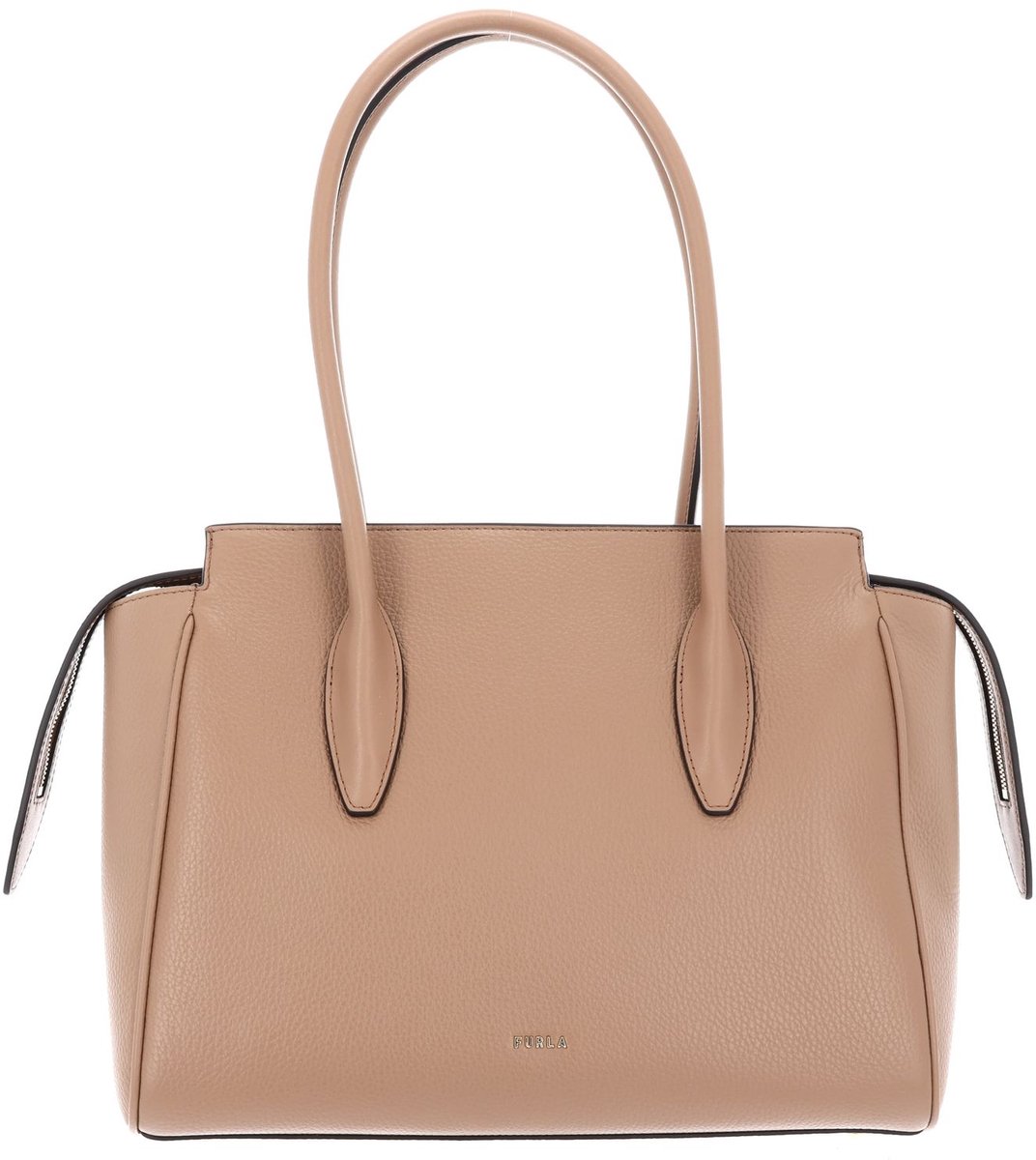 FURLA Leren schoudertas Ambra Tote Bag 31 Toffee Taupe