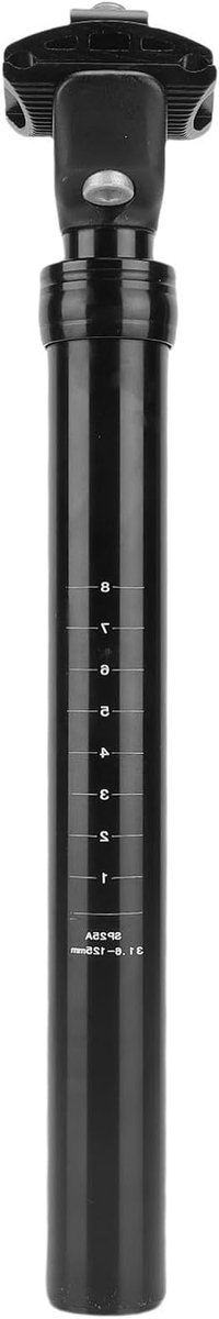 Verende Zadelpen - Dropper Post - Fietsen op Ruige Paden - Handmatige Bediening - 316 Mm 125 Mm Slag - Zwart