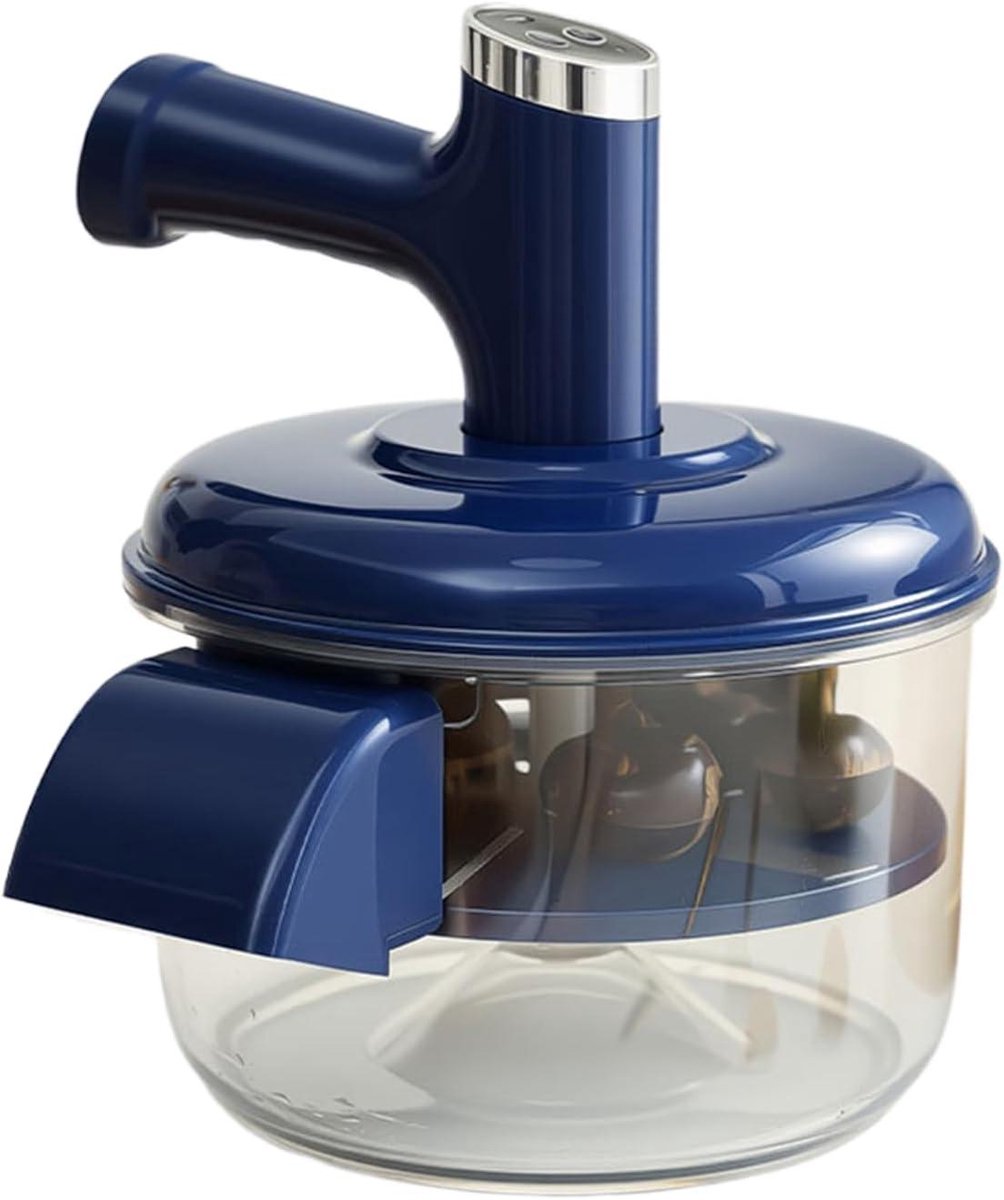 Druiven Schilmachine - Fruit Peller - Snelle Voedselbereiding - Automatische Rotatie - 20.8 x 25 cm - Blauw