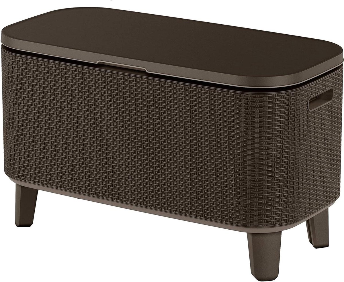 Koelkast Tafel - Buitenbar - Feestjes Buiten - Koel en Serveer - 60 Liter - Bruin