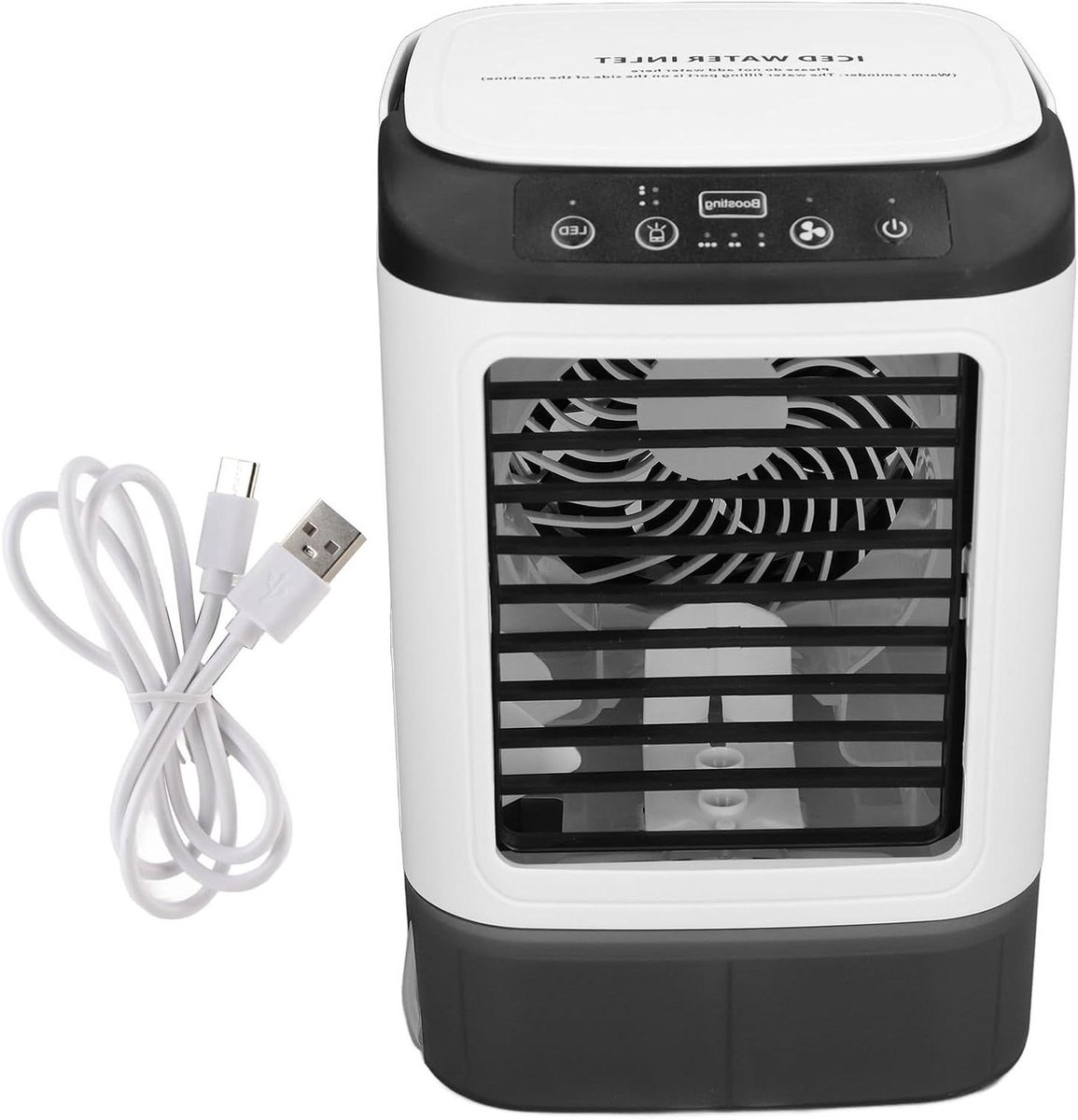 Draagbare Airco - Persoonlijke Koeler - Persoonlijke Koeling - Met Verneveling - 900 ml Tank - Wit
