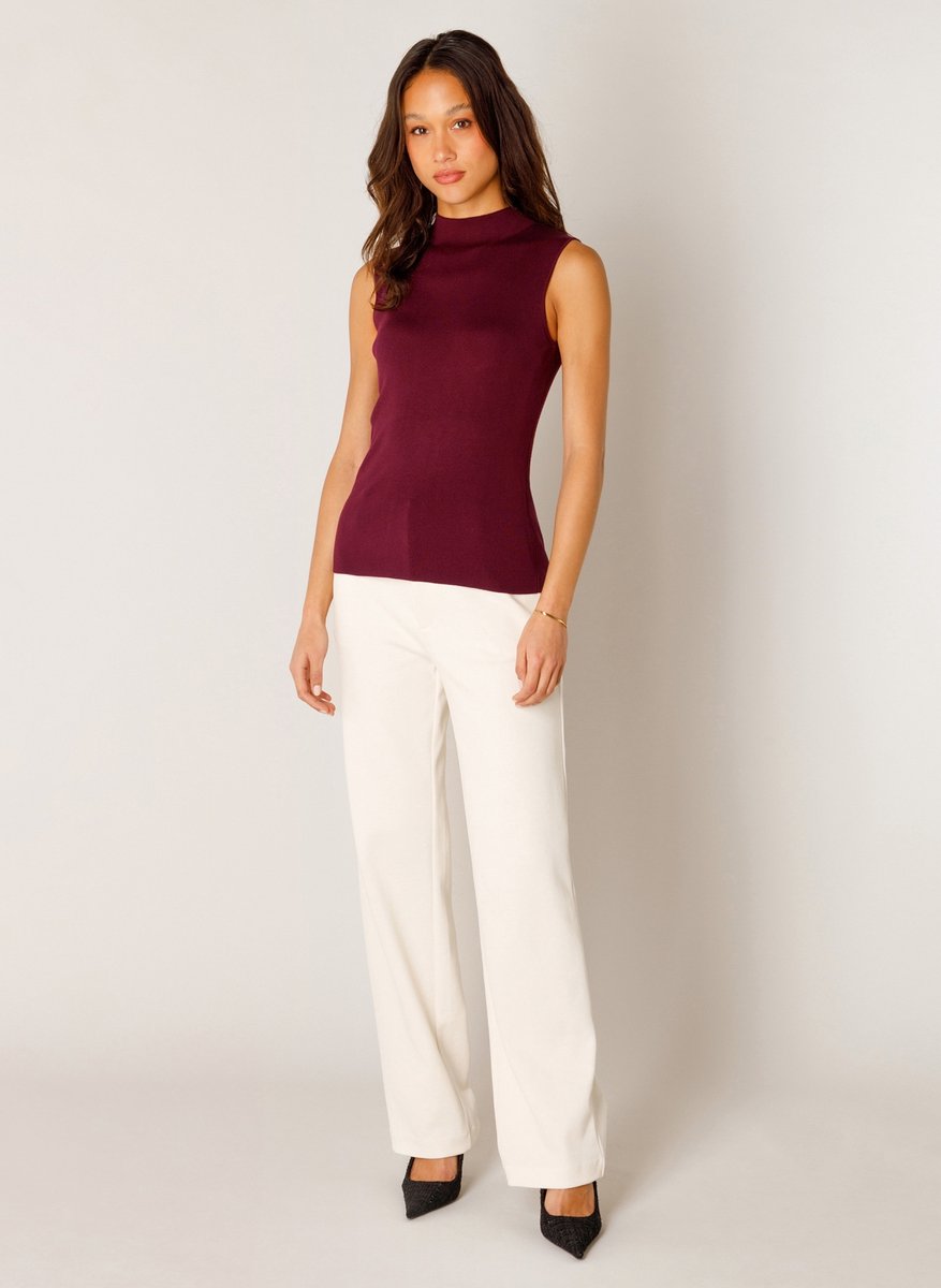 BASE LEVEL Yali Tops - Wine Red - maat 40