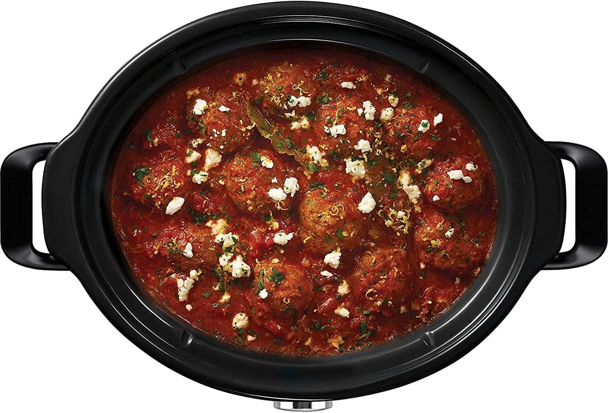 Slow Cooker met Verwijderbare Keramische Kom - 3.7 Liter (3-4 Personen) - Energiezuinig en Makkelijk te Reinigen – foto 6