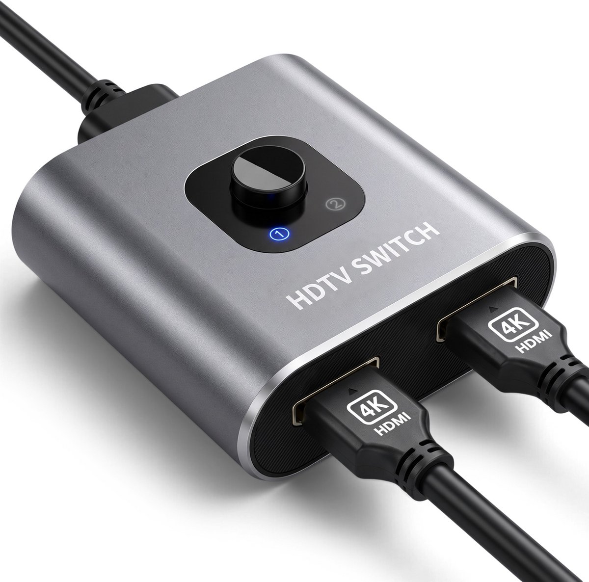 Skoov HDMI Switch 2 in 1 uit - Plug & Play - Dolby / 3D - Splitter - 4K@30Hz - Premium - Universeel - Game - TV - Extender - Accessoires