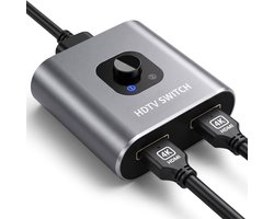Skoov HDMI Switch 2 in 1 uit - Plug & Play - Dolby / 3D - Splitter - 4K@30Hz - Premium - Universeel - Game - TV - Extender - Accessoires