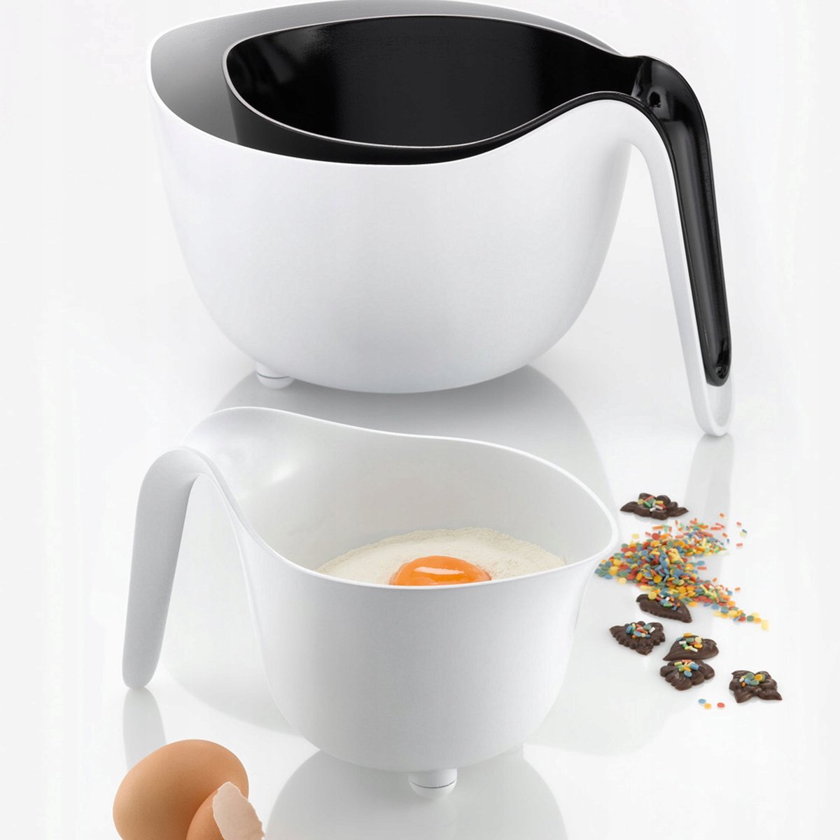Koziol MIXXX Mengkom met Handvat 1L Wit