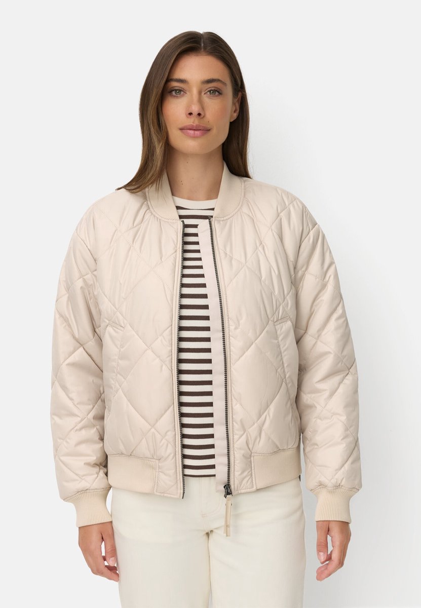camel active Oversized bomberjack met bedrukte voering - Maat womenswear-46 - Haver