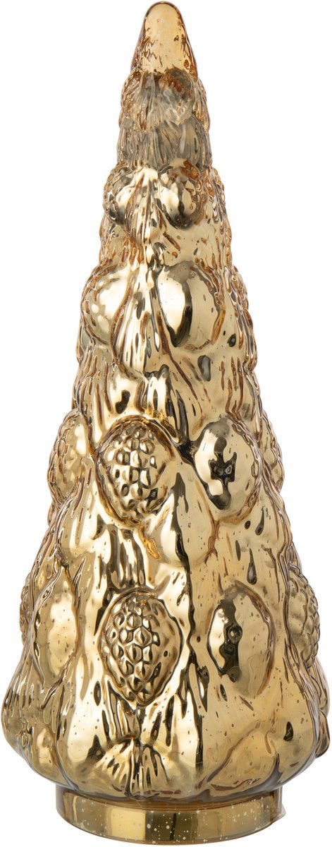 J-Line decoratieboom - glas - goud