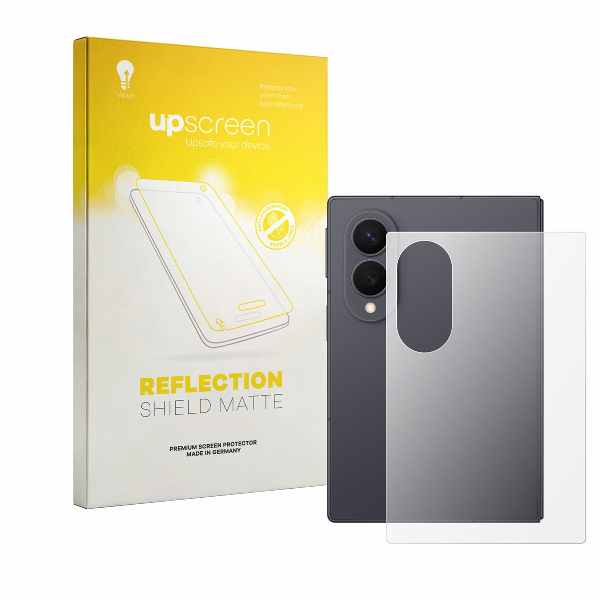 upscreen - Screenprotector voor Samsung Galaxy Z Fold 8 (Achterkant) - Folie Beschermfolie anti glare matte