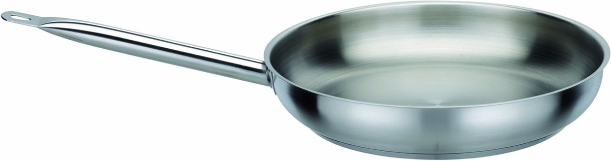 Koekenpan - Koopgerei Keuken - Lekker Koken - Energiebesparende Basis - 28 cm - Zilver
