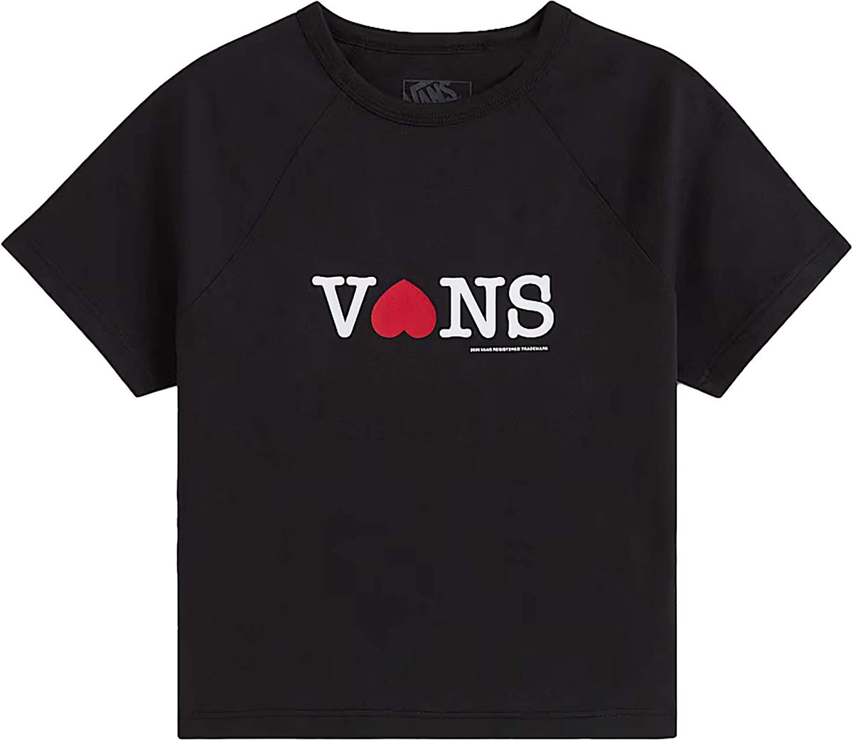 Vans Souvenir Baby Tee T-Shirt Fashion Wear Vrouwen Zwart