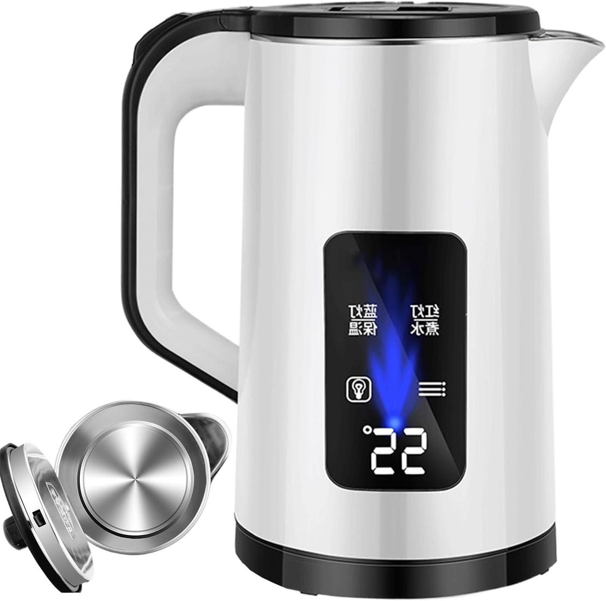 Elektrische waterkoker - Snelkoker - Heet water maken - Warmte-isolatie functie - 3 liter capaciteit - Wit
