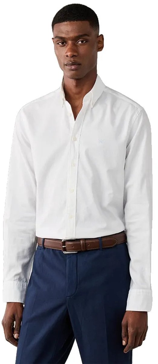 Hackett Hm3010835 Overhemd Met Lange Mouwen Wit M Man