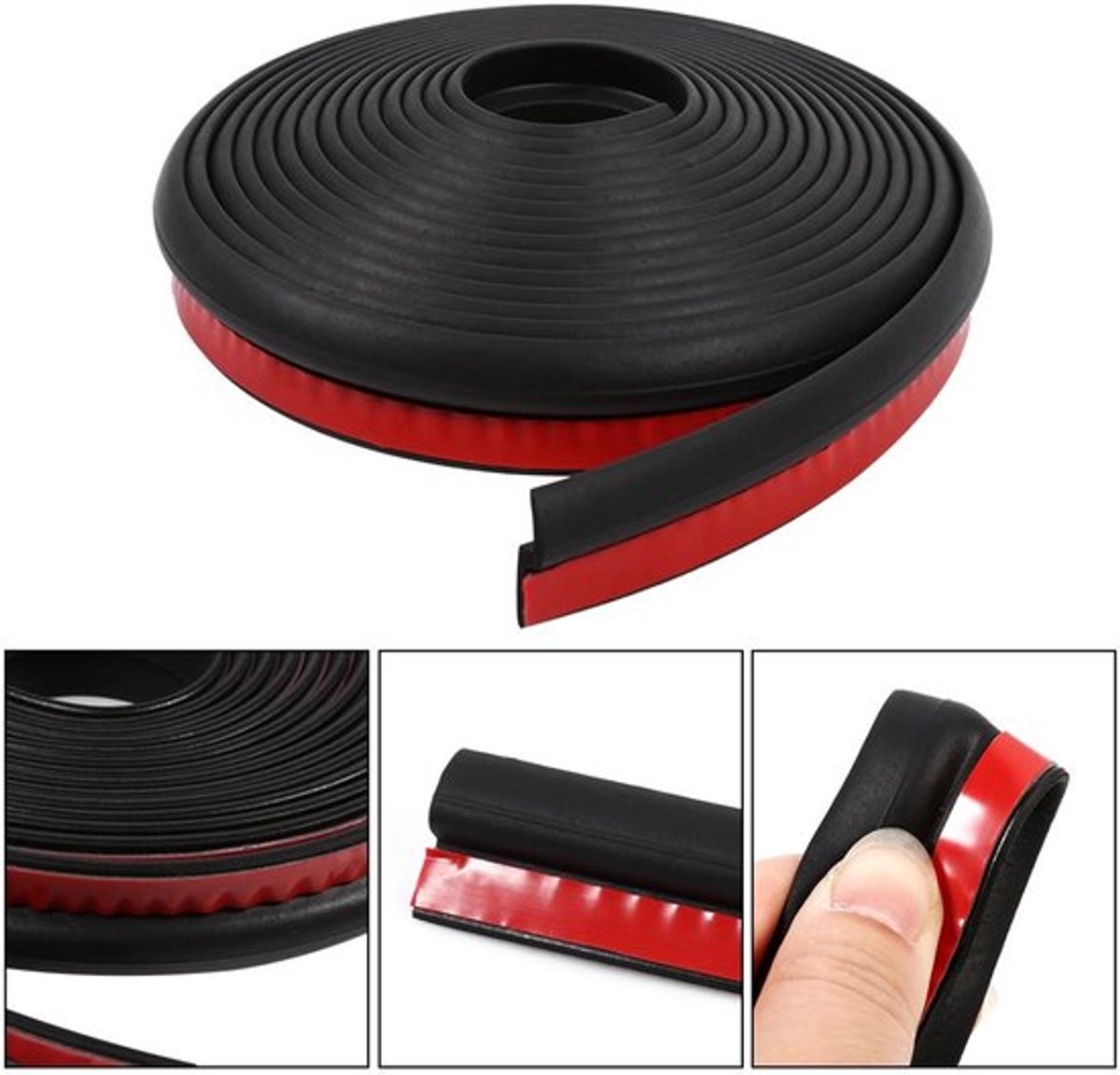 Afdichting Universele Weer Strip - Afdichting Auto - Afdichting Deuren - Afdichting Raam - Afdichting Rubberen Strip - Duurzaam EPDM Rubber