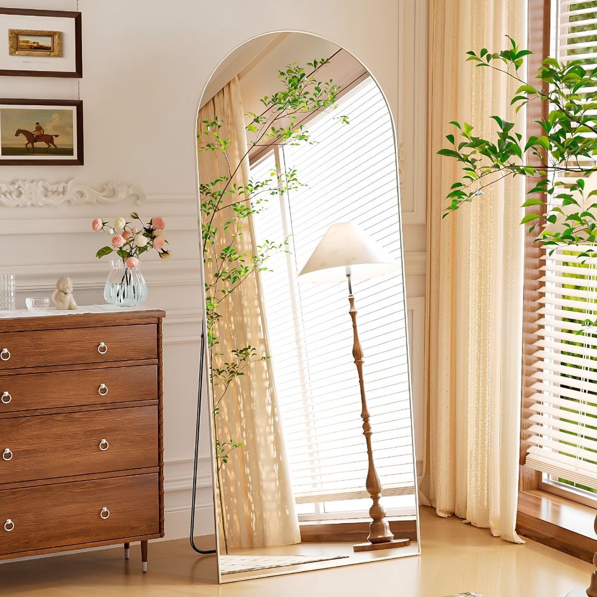JCP® Passpiegel Staand - Passpiegels - Staande Spiegel - Wit - 165cm x 60cm x 2cm