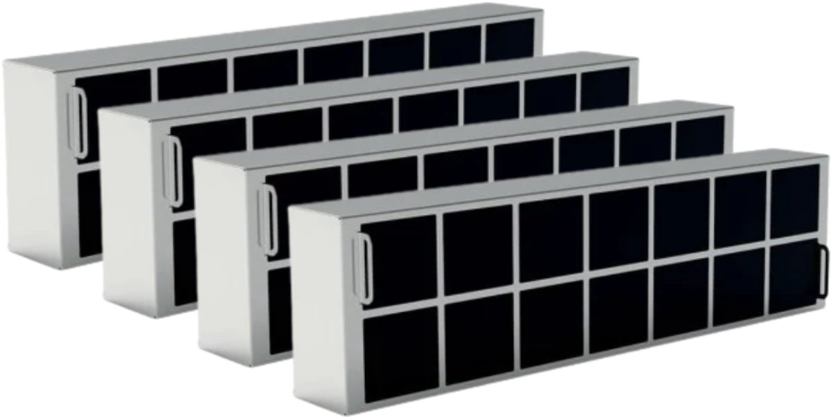 4x Teka Regenereerbaar Koolstoffilter R1RFB