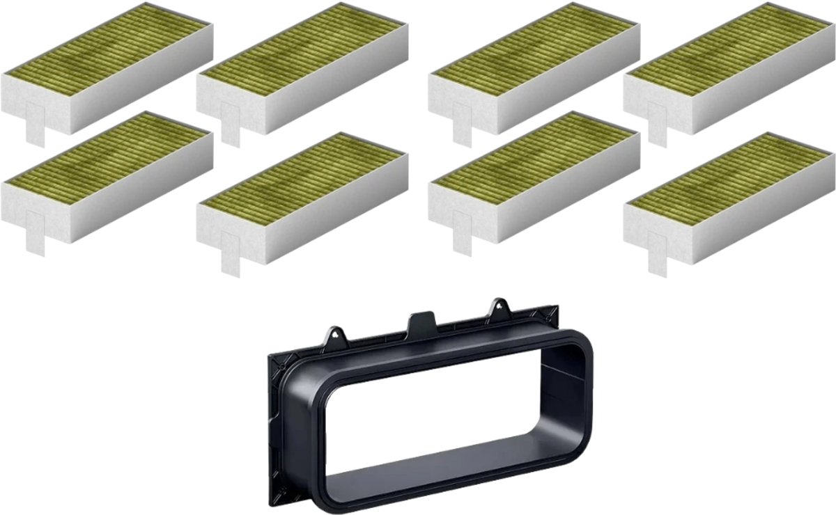 2x CleanAir Koolstoffilterset voor Neff 17007113 / Z821UD0
