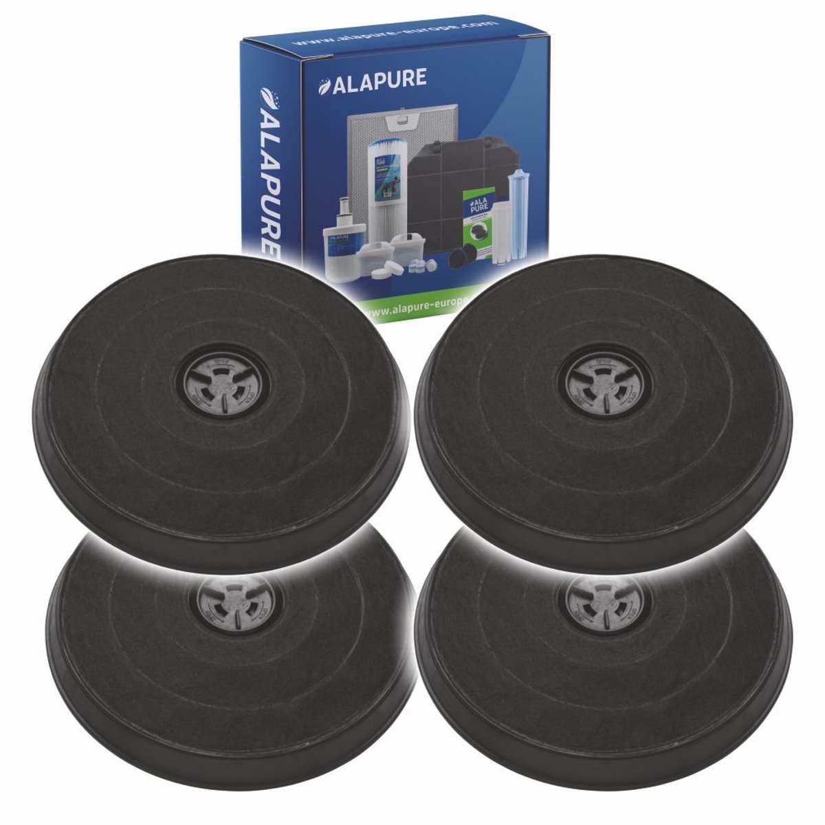 4x Koolstoffilter voor Alno MCEF03 / EFF57 / 9029800472
