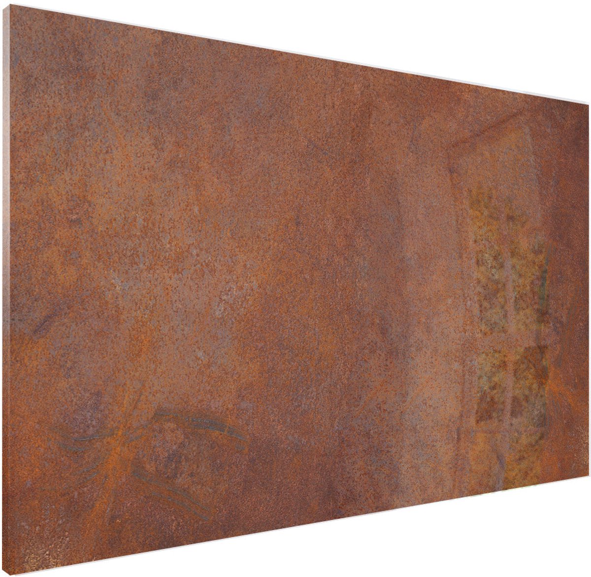 Mydesignglas Whiteboard - Metaal - Magneetbord - Memobord - Elk Type Magneet - Rust - 60x40 cm