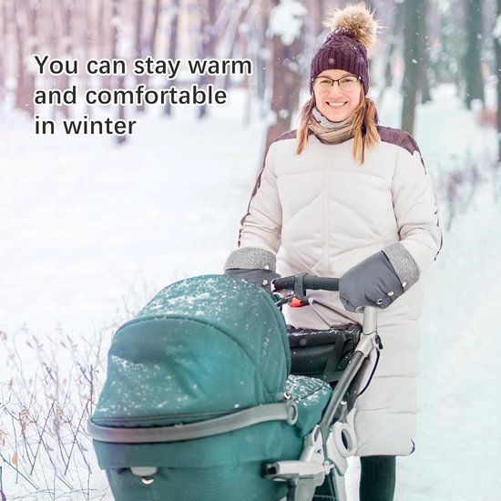 Warme Wandelwagen Handschoenen - Waterdicht & Winddicht - Universeel voor Kinderwagen en Buggy — afbeelding 5