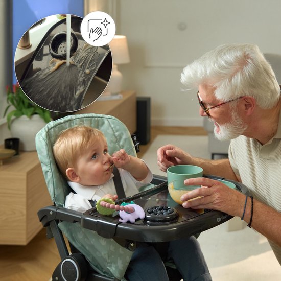Kinderkraft FOLDEE - Kinderstoel - Inklapbaar - Verstelbaar - Beige van Kinderkraft — afbeelding 5