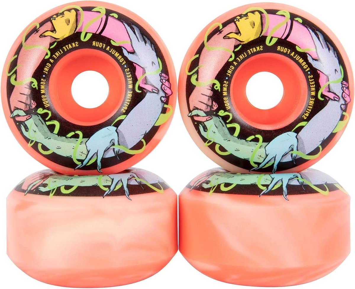 Skateboard Wielen Onderdelen Set Snel Rijden Soepele Anti-Stick Slide 56 mm 99a