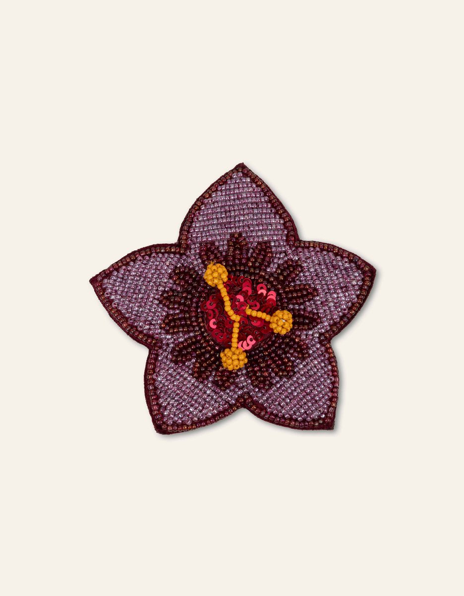 Oilily Flower Broche - Rood - One size