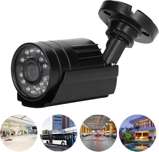Analoge Beveiligingscamera - CCTV Camera Binnen Buiten - Woning Beveiligen - 4-in-1 Systeem - 1080P Full HD - Zwart — afbeelding 5