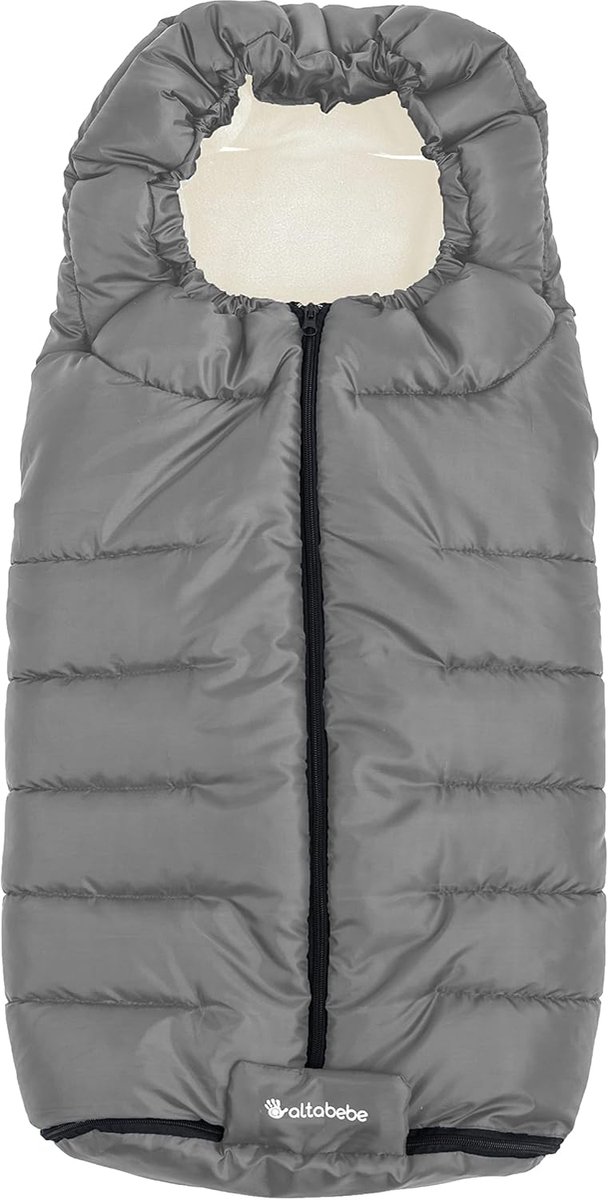 Baby Voetenzak - Winterzak Kinderwagen - Warmte Buiten - Waterdicht Winddicht - 93 x 45 cm - Grijs — afbeelding 4