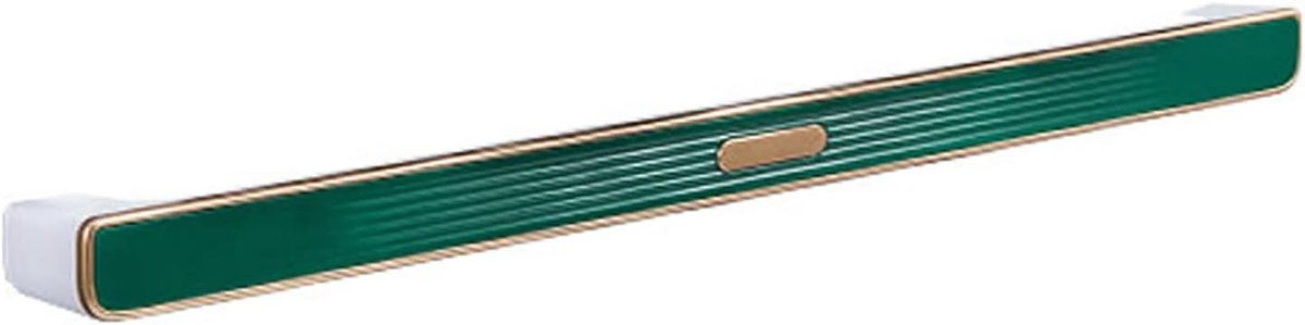 Handdoekhouder zelfklevende handdoekhouder stok op muur/kast handdoekenrek premium ABS handdoekstang badkamer of keukenaccessoire zonder boren (groen, 18,3 in/46,6 cm)