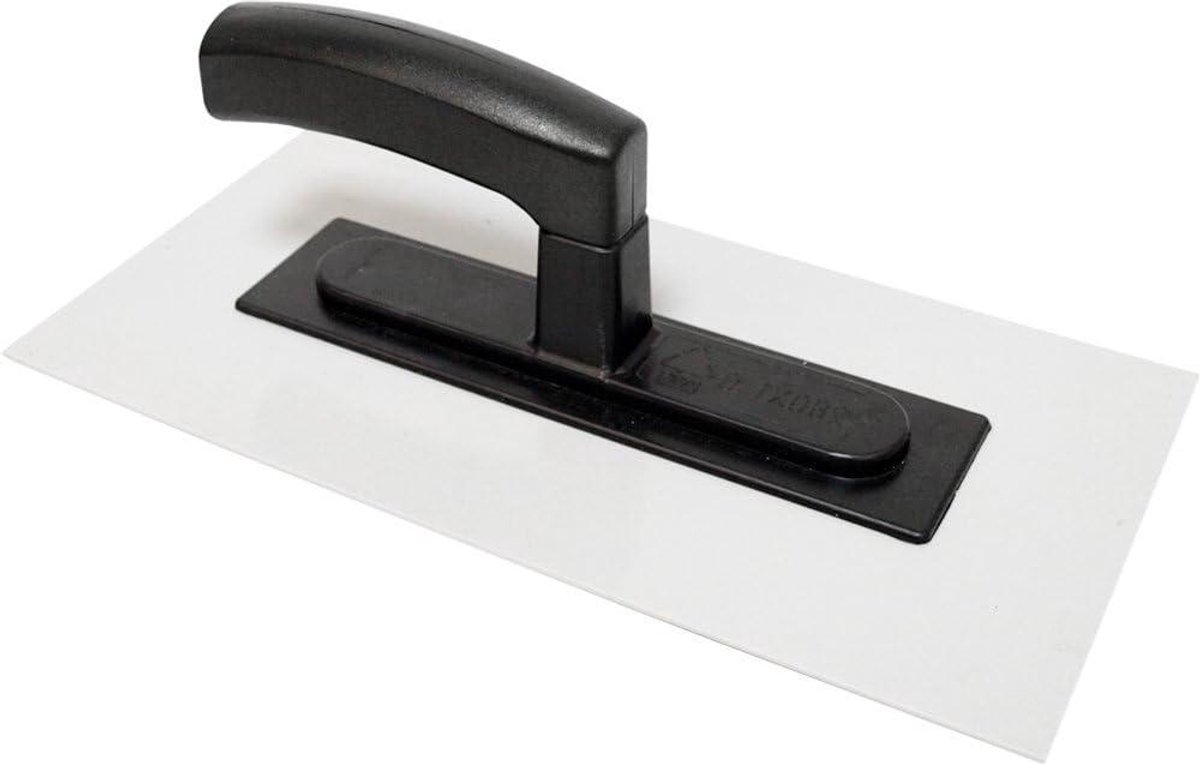 Gladde Spaan - Afwerkspaan - Muren Egaliseren - Professionele Kwaliteit - 280 x 140 mm - Grijs en Zwart