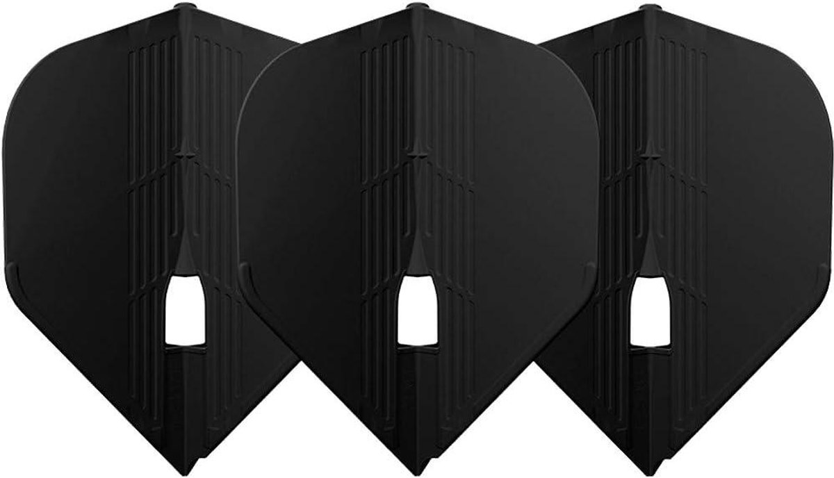 Dart Flights - Champagne Vorm - Darts Spelen - Extreem Flexibel - Standard Formaat - Zwart