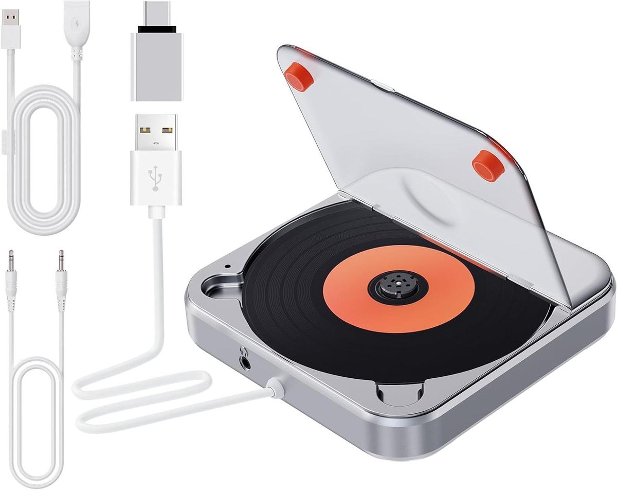 CD-speler Auto - Externe CD-speler - Muziek Afspelen - Anti-Shock - 168 x 14 x 52 cm - Zwart