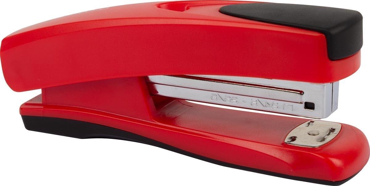 Nietmachine - Handnietmachine Bureaunietmachine - Documenten Snel Nieten - Half Strip Model - 1 stuk - Rood