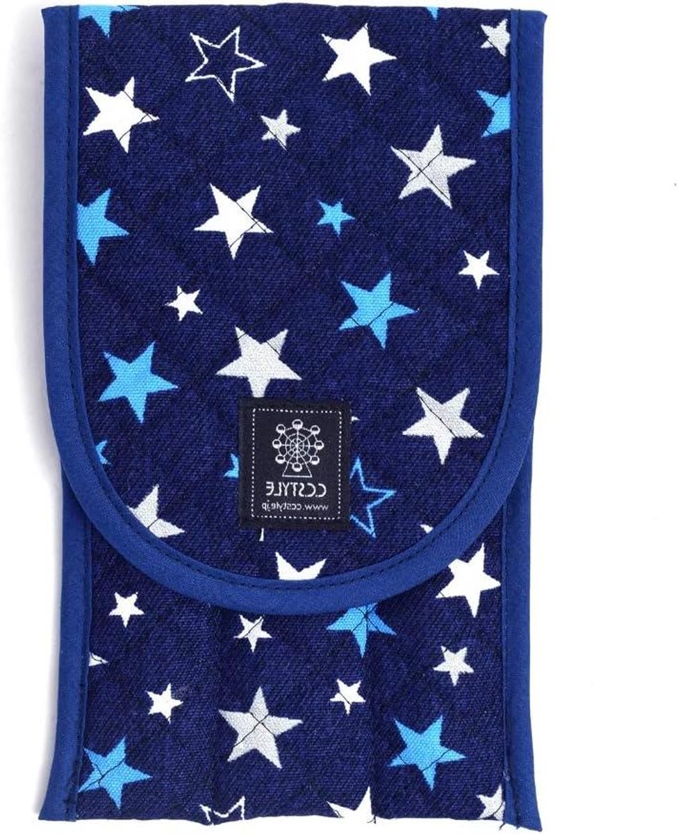 Bestek etui - Etui bestek - Picknick organiseren - Zelfsluitend - 19 cm - Blauw