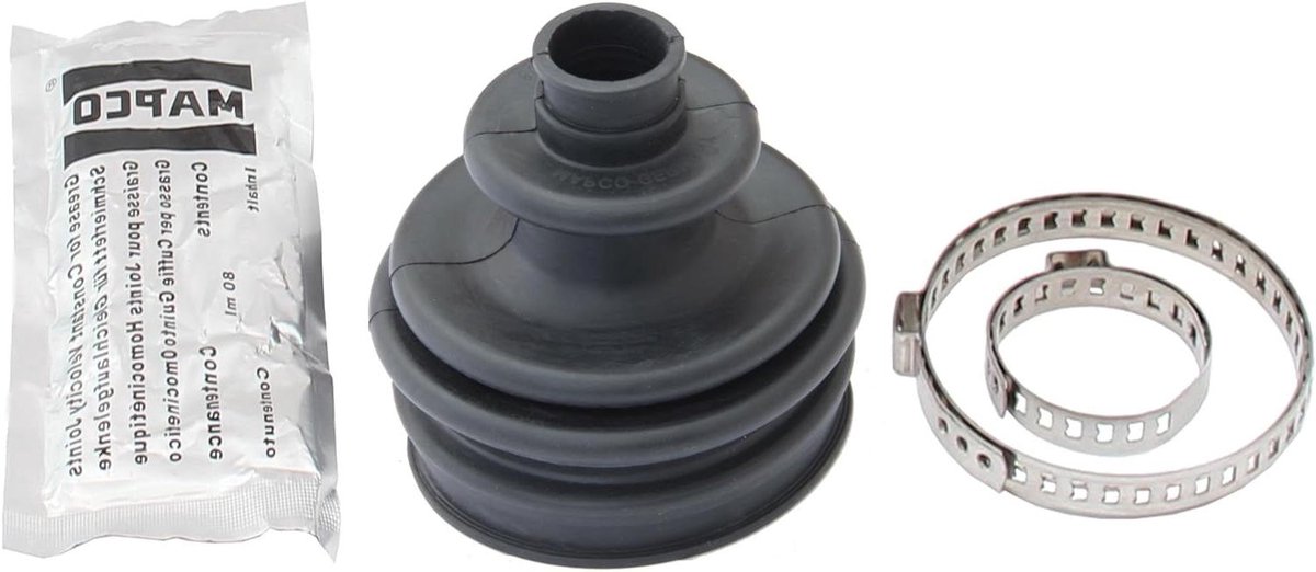 Asmanchet Set - Afdichtingsset Aandrijfas - Auto Onderhoud - Compleet met Vet - 24mm Binnendiameter - Zwart