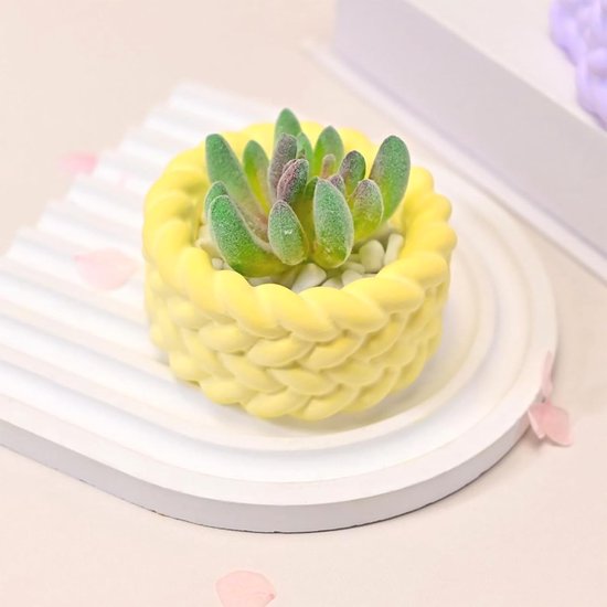 3D Kaarsenmal Bloemen Siliconen Vorm Bloemen Siliconenmallen Kaarsen Gietmallen Fondant Mold (Knooppunten Mallen) — afbeelding 3