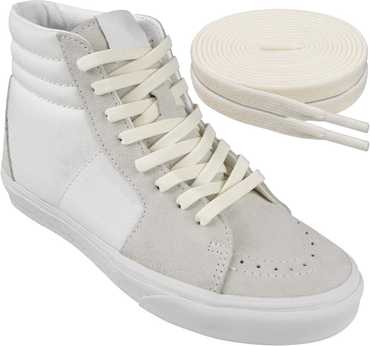 Elastische Veters voor Vans Sneakers, Zonder Strikken Platte Vervangende Schoenveters Laces