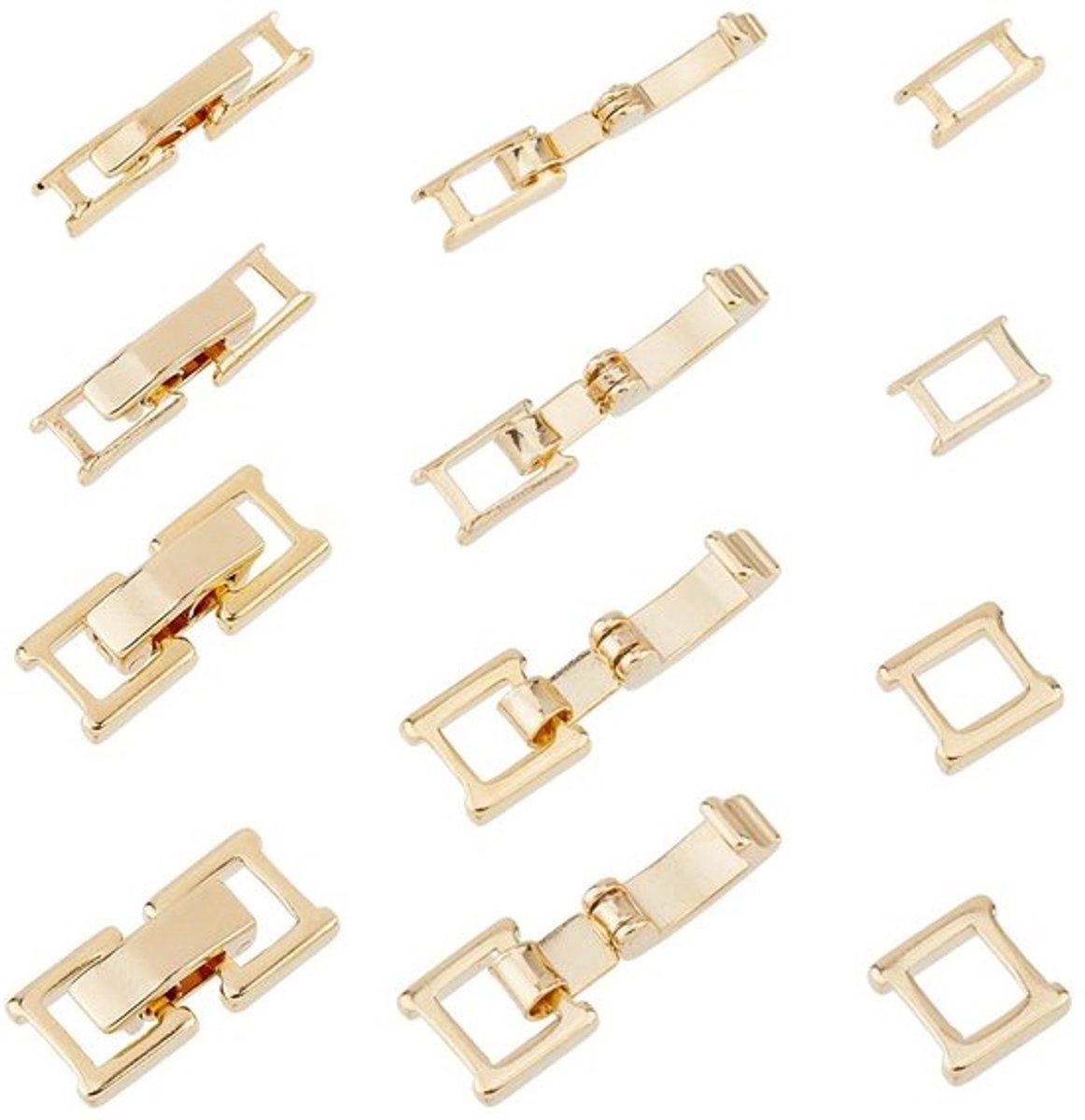 Vt products - Messing Vouw Sluitingen - Sieraden Maken - Goud