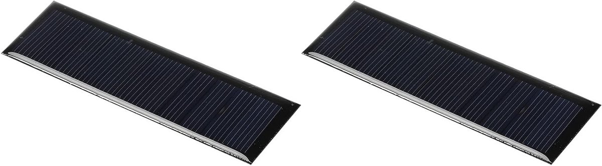 Mini Zonnepaneel - Kleine Solar Cel - Energie Opwekken - Epoxyhars Bescherming - 90x30mm - Zwart