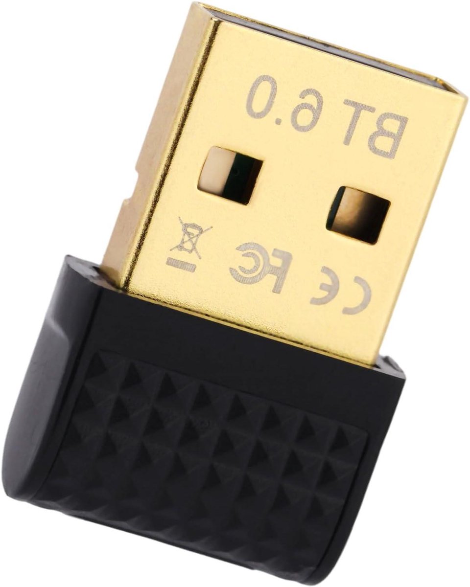 Draadloze USB Adapter - Bluetooth Dongle - Apparaten Verbinden - Plug-and-Play Installatie - Compact Ontwerp - Zwart