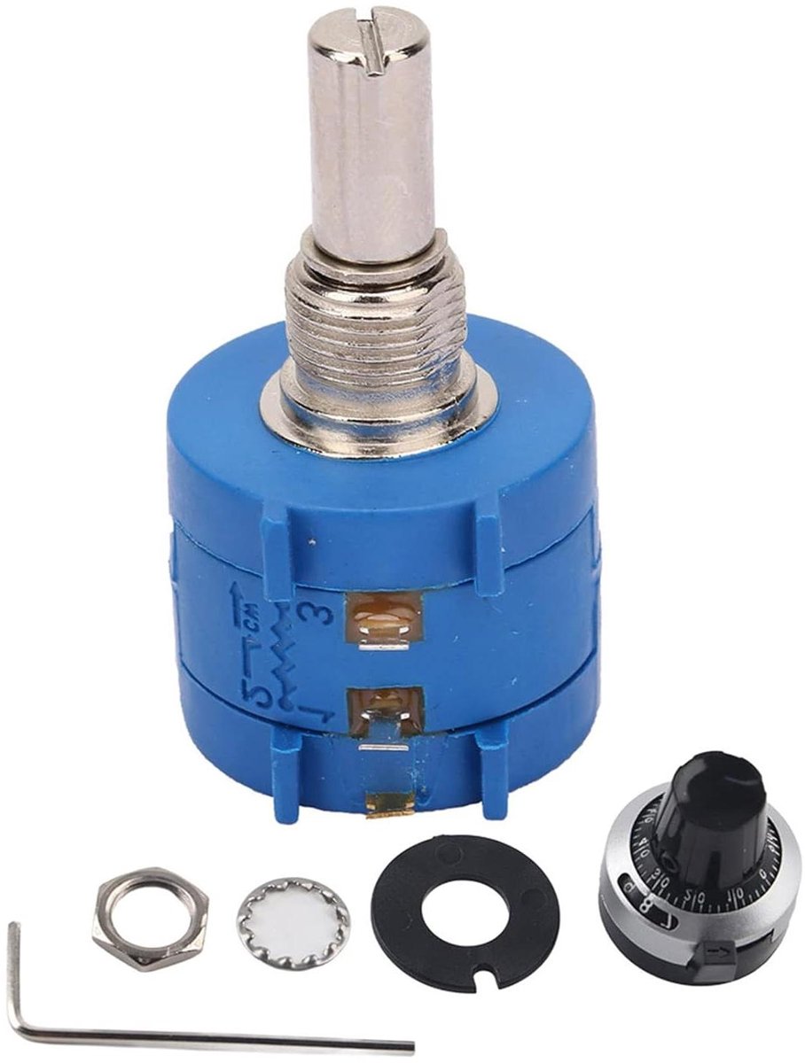 Precisie Potentiometer - Variabele Weerstand - Elektronische Instrumenten - Hoge Stabiliteit - 10K Ohm - null